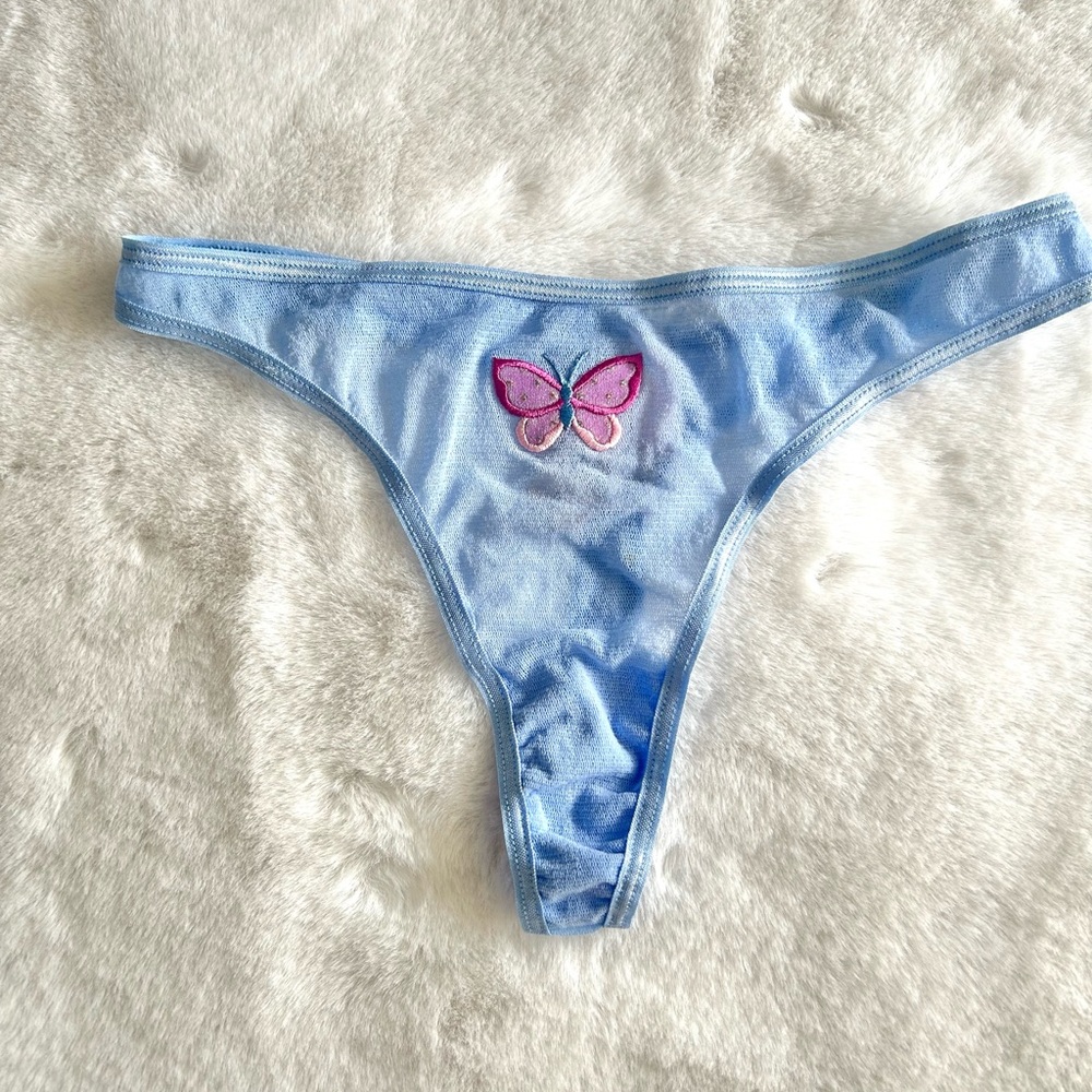 NWT Y2K Victoria’s Secret Mesh Butterfly Thong M